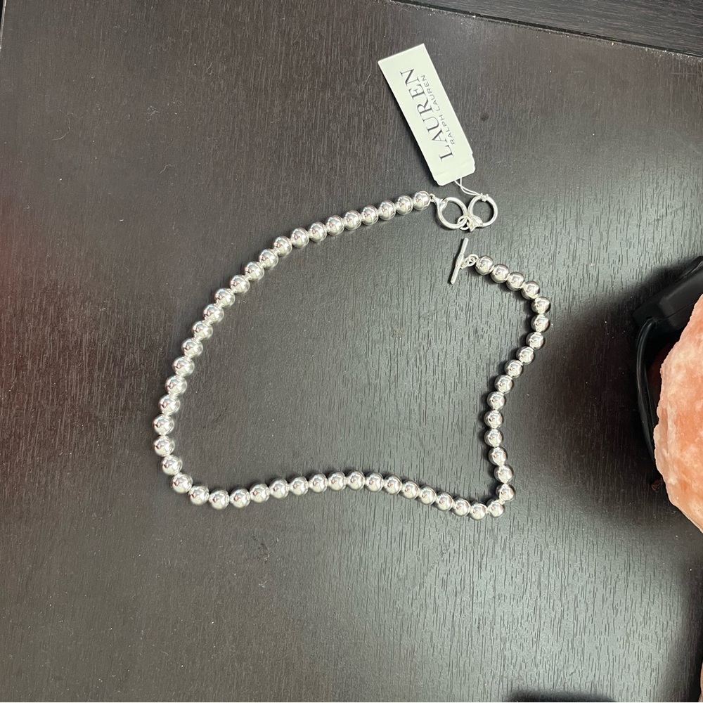 Ralph Lauren Silver Pearl Necklace